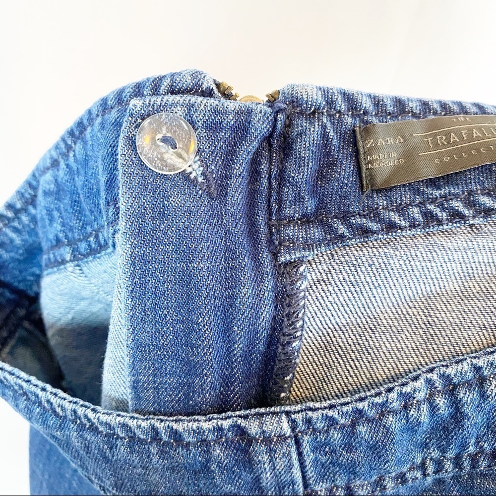 Zara Trafaluc Collection Jean Denim Exposed Zipper - Picture 6 of 7